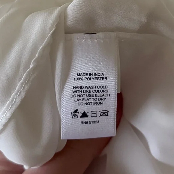 1.STATE L96012 Womens New Ivory Tiered Bubble Sleeve Mini Dress Size M - Picture 7 of 7